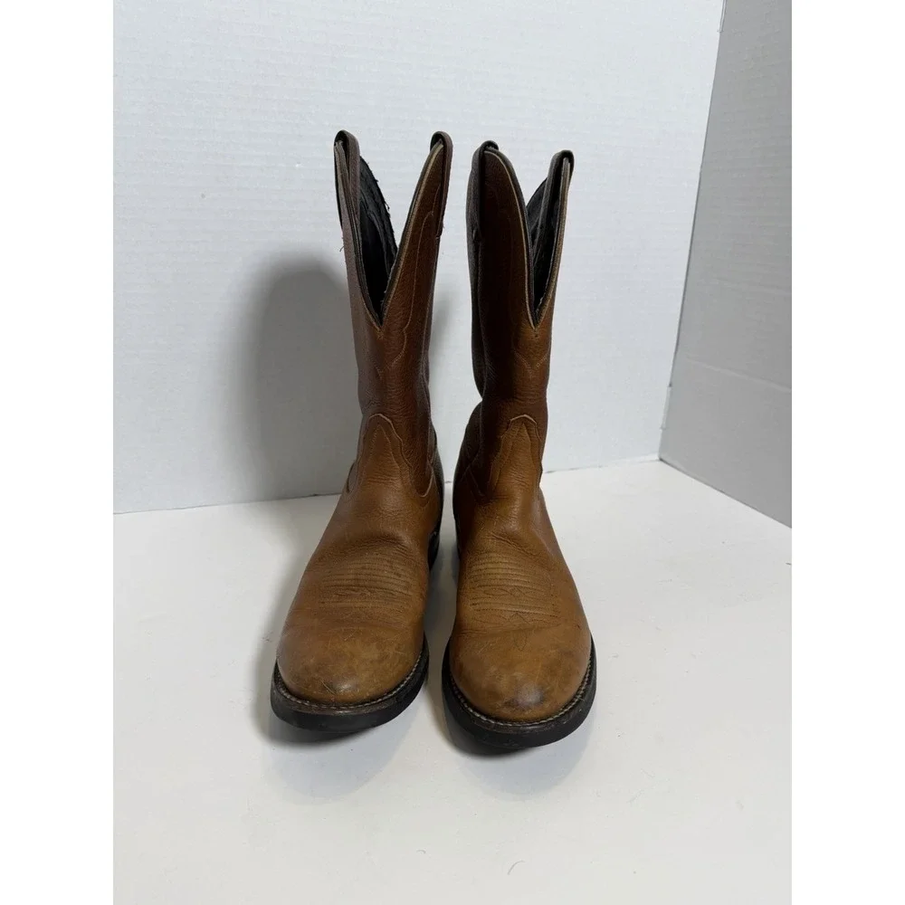 Tony Lama Boots Size 8B Women's Tan Cowboy Western Style VL 3000